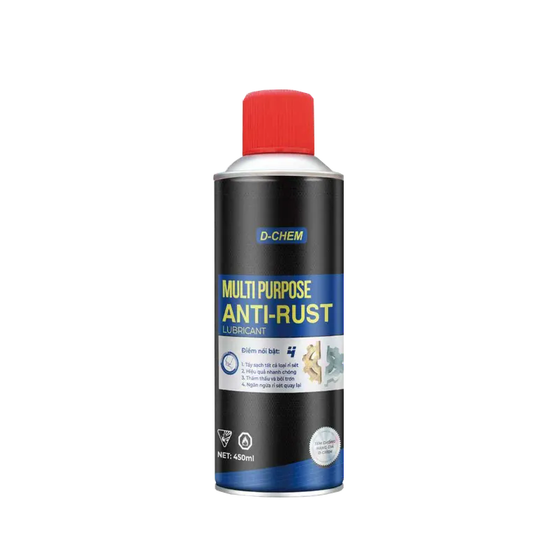 Chai Xịt Tẩy Rỉ Sét và Bôi Trơn Đa Dụng - D-Chem Multi Purpose Anti-Rust 450ml