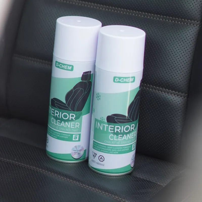 Chai Xịt Bọt Tuyết Vệ Sinh Nội Thất Ô Tô - D-Chem Interior Cleaner 450ml — ảnh 5